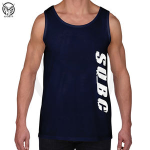 Débardeur solide pour hommes, entraînement physique, course à pied, vêtements de gym, logo OEM, gilet uni, gilets de sport pour hommes - Product Image 3