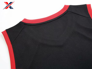 2025 uniforme de baloncesto negro rojo más vendido ropa deportiva cómoda logotipo personalizado nombre del equipo conjuntos impresos estilo transpirable - Product Image 5