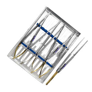 Professional 5 pcs TC Castroviejo Micro Surgery <b>Set</b> Sterilization <b>Box</b> Included <b>Top</b> Of Our Production Made By Wenquar - Product Image 1