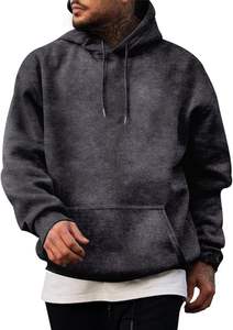 Sudadera con capucha de lavado ácido de lana de algodón de gran tamaño de diseño personalizado de alta calidad, Sudadera con capucha de lavado ácido para hombres - Product Image 3