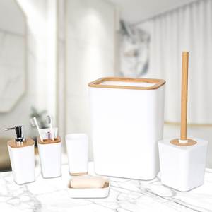 Ensemble de salle de bain en résine époxy de luxe moderne de haute qualité, design personnalisable poli, porte-brosse à dents imperméable - Product Image 2