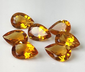 Citrino natural 3x5mm-8x12mm corte de pera facetado de alta calidad hecho a mano piedras preciosas sueltas para la fabricación de joyas - Product Image 6
