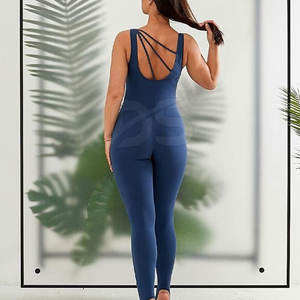 Mono Casual de Cintura Alta para Mujer, Diseño Elegante de Una Pieza, Tela Suave, Transpirable, Ecológico, Ajuste Cómodo, para Yoga - Product Image 4