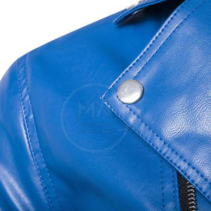 Veste en cuir de haute qualité Logo personnalisé Veste en cuir Vêtements à la mode Veste en cuir pour hommes - Product Image 3