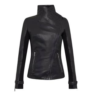 Veste en cuir véritable pour femme, respirante et de haute qualité |   Vêtements d'extérieur décontractés à la mode, veste pour femmes avec fermeture éclair sur le devant, nouveau modèle en gros - Product Image 6