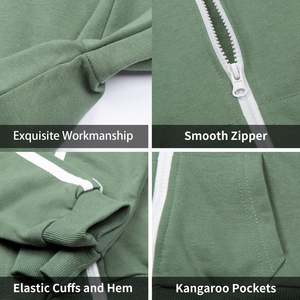 Chándales con cremallera de manga larga de otoño para exteriores hechos a medida, chándal de dos piezas para niños, chándal con cremallera para niños - Product Image 5