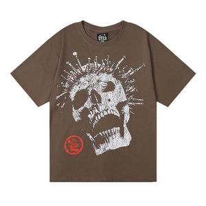 Camiseta de Hombre 100% Algodón, Talla Grande Regular, 180g, Diseño Sólido, Antiarrugas, Transpirable, Impresión Serigráfica - Product Image 2