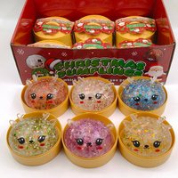 Jouets Squishy à Presser en Forme de Boulettes de Noël en TPR, Boîte Mystère en Gros pour Soulager l'Anxiété et le Jeu Sensoriel, pour Garçons et Filles
