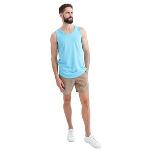 Vente en gros de débardeurs pour hommes débardeurs en coton avec logo personnalisé pour la course à pied sans manches vêtements de fitness débardeurs de gym pour hommes et l'entraînement sportif - Product Image 4