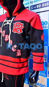 Jerseys de hockey sobre hielo profesionales hechos a medida con capucha para hombres y mujeres - Product Image 5