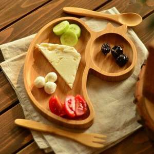 Assiettes en bois en forme d'animal pour enfants-Vaisselle écologique réutilisable en gros VIET FARGIMEX - Product Image 5