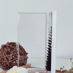 Extensions de cils classiques longues en fibre PBT coréenne de marque ELFA, naturelles, 0.10 Mix 8-15mm, marque privée, fabriquées au Vietnam - Product Image 6