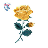 Broderie directe à chaud, usine de broderie personnalisée, écussons de broderie florale, emblème, badge, appliques pour uniforme