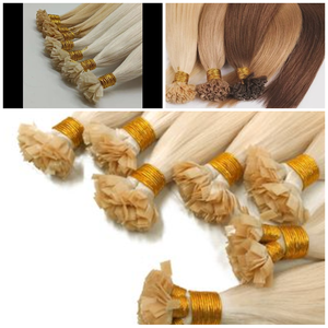 เคราตินผมต่อปลายแหลมรูปตัวยูสีเงินผมมนุษย์แบบถาวร - Product Image 4