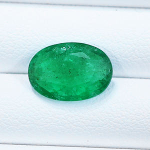 Meilleur prix, émeraude zambienne 100% naturelle, 2,33 carats, taille ovale, couleur vert moyen, pierre de naissance de mai, pour la fabrication de bagues et de pendentifs - Product Image 2