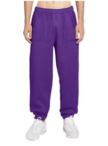 กางเกงวอร์มขาตรงสีชมพูกางเกงวอร์มเข้ารูปแบบมีเชือกรูดดีไซน์บานระบายอากาศสไตล์ลำลอง - Product Image 2