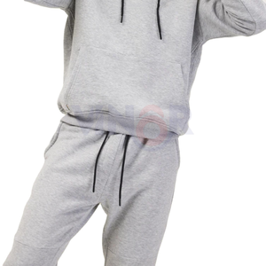 เสื้อกันหนาวมีฮู้ดผ้าขนแกะย้อมสีล้วนสำหรับผู้ชายผ้าฝ้าย100% ปักตามสั่งไซส์ XS ของผู้ชาย - Product Image 2