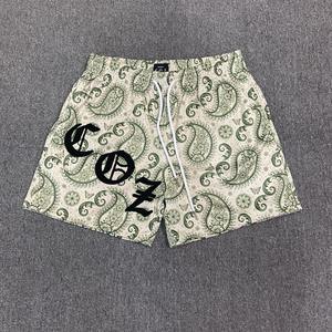 Paisley sublimación impresión doble capa Bandana pantalones cortos fabricante 5 pulgadas hombres Camo pantalones cortos de malla personalizados con cordón personalizado - Product Image 4