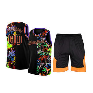 Ensembles d'uniformes de basket-ball imprimés par sublimation pour hommes Bsci Polyester Sportswear Respirant et Accessoire grande taille - Product Image 2