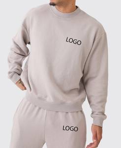 OEM Wholesale High Quality Printed Winter Heavyweight 100% Cotton Sweatsuit Unisex Breathable Quick Dry 2 Piece Sweatshirt - Product Image 3