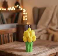 Vela Aromática en Frasco de Vidrio con Cera de Parafina Hecha a Mano, con Aroma a Tulipanes, al Mejor Precio, para Bodas, Decoración del Hogar y Regalos