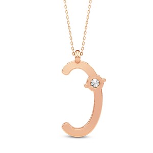 Colgante de Letra Mayúscula con Diamante Cultivado en Laboratorio VVS VS EF, Estilo Moderno y Minimalista, Plata de Ley 925 con Acabado en Oro, Inicial Personalizada Solitaria - Product Image 3