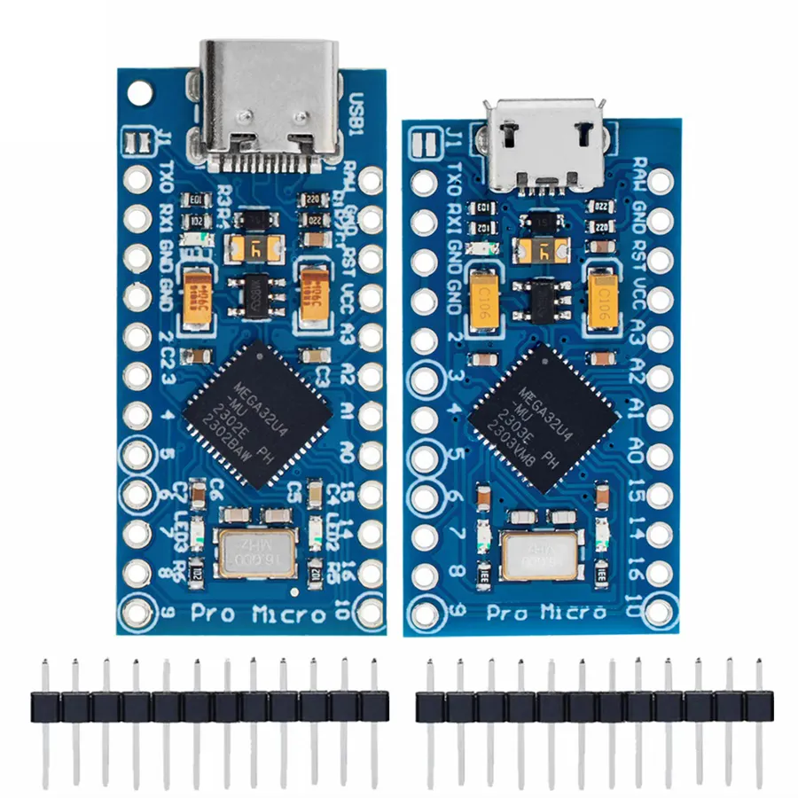 Pro Micro atmega32u4 5V 16Mhz thay thế ATmega328 cho TYPE-C với 2 hàng pin tiêu đề cho Leonardo Mini USB giao diện Pro