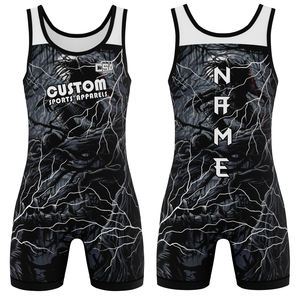 Nueva tendencia sublimación camiseta de lucha libre Venta caliente hombres y niñas camiseta de lucha ropa de cuerpo nuevo 2024 ROPA DE LUCHA - Product Image 1