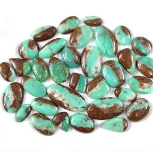 คริสโซเพรสธรรมชาติ พลอยคริสโซเพรสทรงหลังเบี้ย สีเขียว คริสโซเพรสขนาดฟรีไซส์ ขัดเงา พลอยหลวมสำหรับทำเครื่องประดับ - Product Image 4