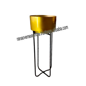 Elegante y moderno soporte de metal para plantas con soporte alto maceta de hierro esmaltado para decoración para sala de estar diseño clásico - Product Image 5