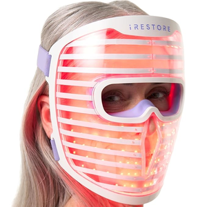 (T&D) iRestore - Máscara Facial LED para una Piel Joven, Terapia de Luz Roja para el Rostro, Terapia de Luz Roja, Azul e Infrarroja para Arrugas y Líneas Finas - Product Image 2