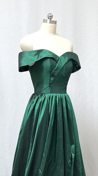 Shop Our New Arrival Women off Shoulder Sweetheart Emerald Green Taffeta Long Prom Dress with Slit. Perfect for All Occasions. Shop Our New Arrival Women off Shoulder Sweetheart Emerald Green Taffeta Long Prom Dress with Slit. Perfect for All Occasions.