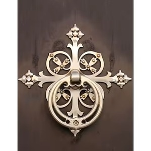 Nuevo aldaba de puerta de metal de alta calidad con diseño moderno de aspecto Vintage para uso en escuelas de villas de hoteles en casa - Product Image 4