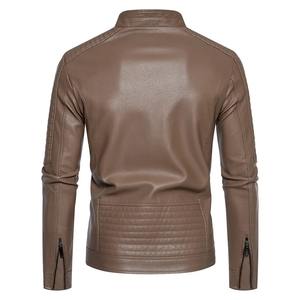 Veste en cuir grande taille de haute qualité pour hommes, vêtements d'extérieur coupe-vent, fermeture à glissière, vêtements de course automobile respirants - Product Image 4