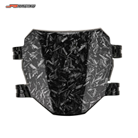 JFGRACING Surron Light Bee PP Nummernschild Carbon-Optik Weißes Muster Wassertransferdruck Vordere Motorradabdeckung