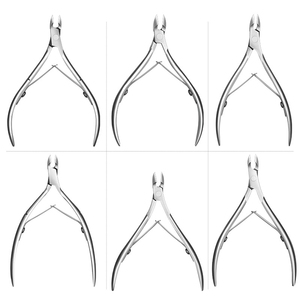 Coupe-ongles professionnel en acier inoxydable poignée confortable tondeuse à peau morte Points pointus pour les pieds pince à cuticules ongles - Product Image 1