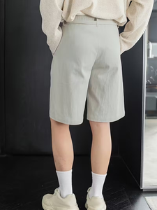 Tela de sarga de poliéster-Solapa trenzada Lavable a máquina Perfecto para viajes de verano y trajes casuales Pantalones cortos hechos en Bangladesh - Product Image 2