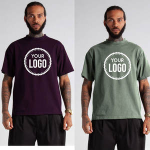 Venta al por mayor logotipo personalizado peso pesado 100% algodón Shaka Wear peso pesado esencial en blanco logotipo personalizado camiseta para hombres - Product Image 4