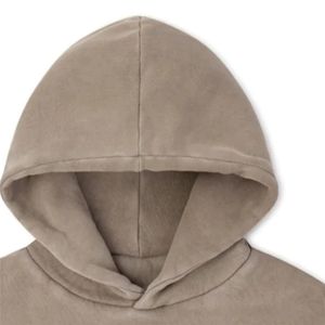 100% algodón pulóver Sudadera con capucha gruesa pesada Sudadera con capucha hombro caído hombres sudadera 380 360 320 Gsm logotipo personalizado francés Terry - Product Image 5