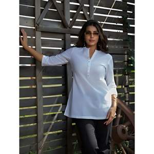 Moda mujer Casual corto Kurti algodón étnico verano desgaste Top exportación al por mayor fabricante bajo precio - Product Image 1