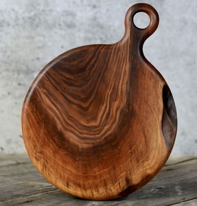 Juego de 2 Material de madera Tabla de cortar decorativa elegante Utensilios de cocina para frutas y verduras - Product Image 3