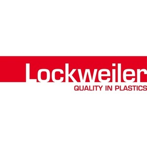 Caisse de rangement en plastique gris avec serrure coulissante et poignée, L600xL400xH133 mm, 24 L, par LOCKweiER - Product Image 2