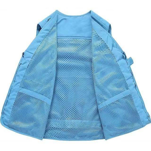 เสื้อกั๊กตกปลาน้ำหนักเบาระบายอากาศได้ดีเสื้อกันลมกันน้ำมีกระเป๋าหลายช่องสำหรับนักตกปลาในฤดูหนาว - Product Image 2