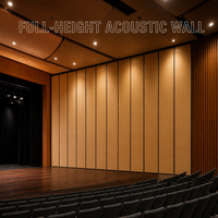 Mur mobile acoustique pour centre de spectacle artistique avec panneaux acoustiques pour projets de division en hauteur totale