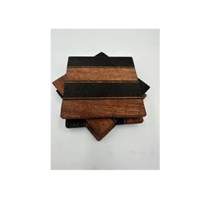 Posavasos de madera cuerno de ciervo forma cuadrada para utensilios de cocina y restaurantes uso al mejor precio artesanía natural - Product Image 6