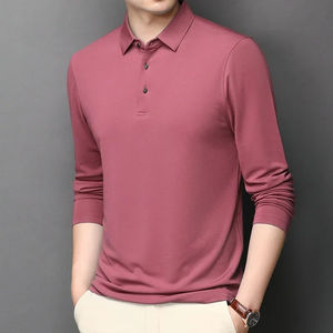 2025 Service OEM personnalisé hiver hommes t-shirt bas prix à manches longues T-shirts Slims solide vêtements T-shirt rue décontracté coton - Product Image 2