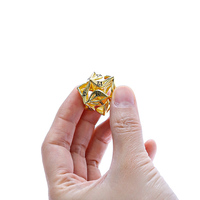 Sanseking-Jeu de dés en cuivre polyédrique de 7 pièces, taille standard, pour table de jeu de rôle et jeux de société