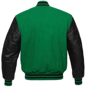 Wholesale Letterman Wool Body Original Leather Sleeves <b>Baseball</b> Varsity <b>Jacket</b> Sheep Fur Customizable Colors Logo Unisex Winter - Product Image 3