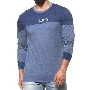 เสื้อยืดผ้าฝ้าย100% สำหรับผู้ชายเสื้อยืดสีทึบหนาระบายอากาศได้กันรอยพองใส่ได้พอดีกับยิมใช้พิมพ์โลโก้ได้ตามต้องการ - Product Image 1