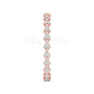 Women's Designer 925 Sterling Silver <b>Bangles</b> Full Bezel <b>Set</b> Moissanite Diamond Gold Plated Fancy Style for Party Gift Occasions - Product Image 3